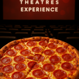 Ultimate Screening Soirée: Theatre rental + Gourmet Duo & Flatbread Pizzas & ICEE w/Blueberry Burstie  for 15 Guests